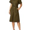 Sale | Anthea Crawford Odette Shirtdress Olive