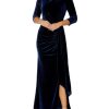 Mother Of The Bride | Anthea Crawford Peyton Velour Gown Sapphire