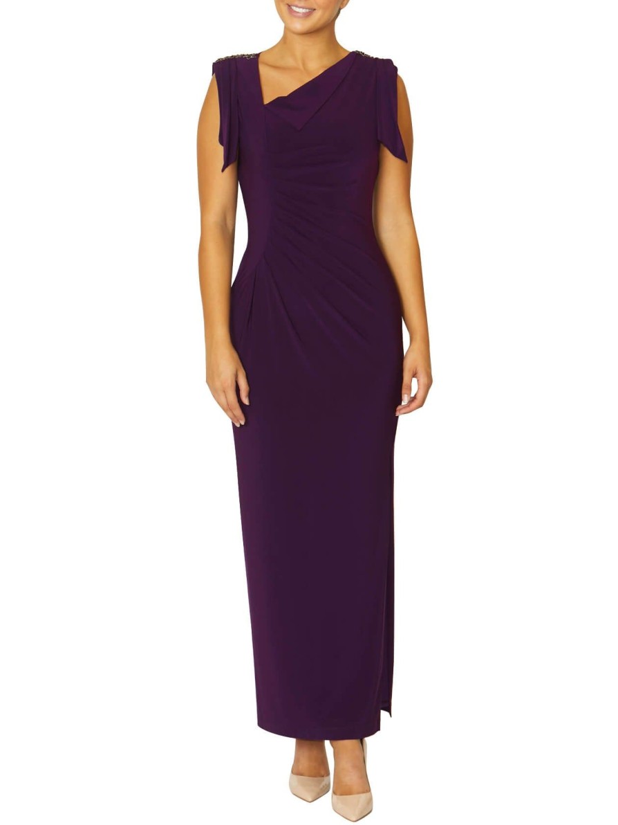 Mother Of The Bride | Anthea Crawford Hebe Jersey Gown Mulberry