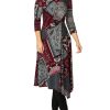 Sale | Anthea Crawford Anderson Red Jersey Dress Paisley