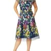 Sale | Anthea Crawford Hannah Floral A-Line Dress Navy