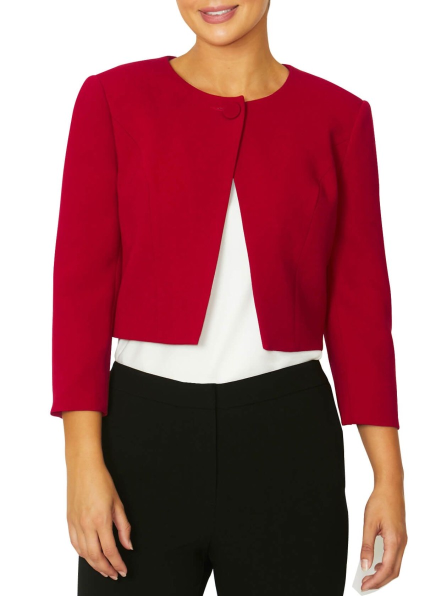 Coats & Jackets | Anthea Crawford Jackie Single Button Jacket Red