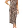 Sale | Anthea Crawford Loren Print Jersey Dress Leopard