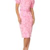 Sale | Anthea Crawford Holland Jacquard Dress Pink