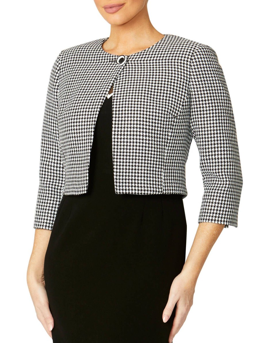 Sale | Anthea Crawford Jackie Single Button Jacket Houndstooth