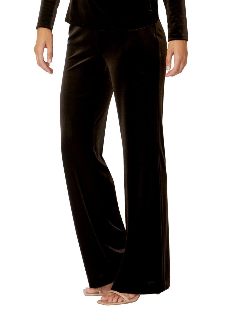 Pants | Anthea Crawford Regina Velour Pant Brown