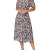 Sale | Anthea Crawford Vera Floral Wrap Dress Multicolour