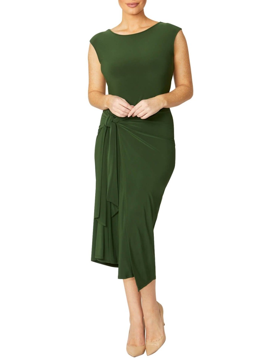 Jersey Dresses | Anthea Crawford Loren Jersey Dress Olive