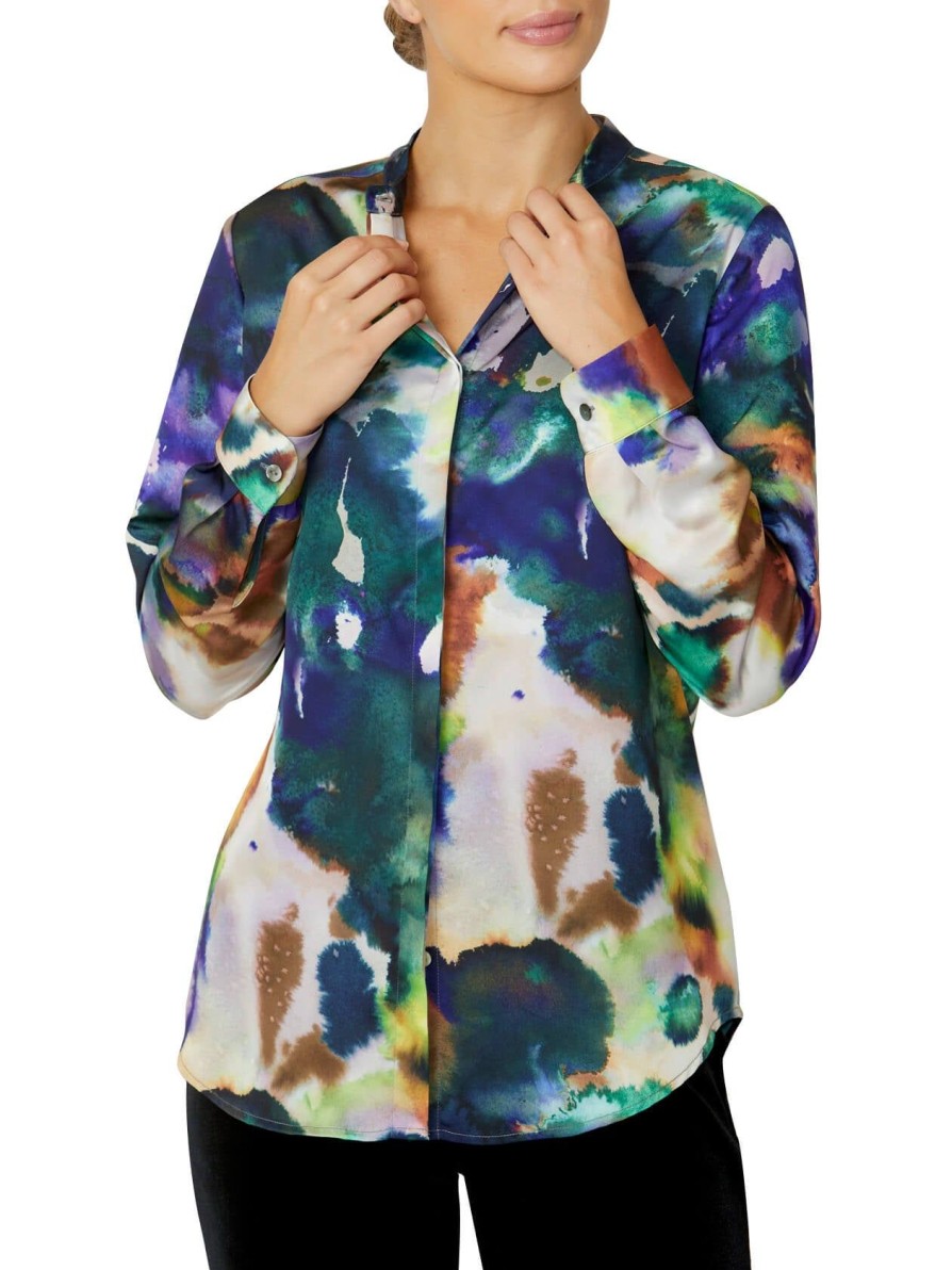 Tops | Anthea Crawford Aubrey Shirt Marble