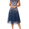 Mother Of The Bride | Anthea Crawford Leila Pink A-Line Dress Navy