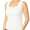 Tops | Anthea Crawford Milano Knit Tank Top Ivory