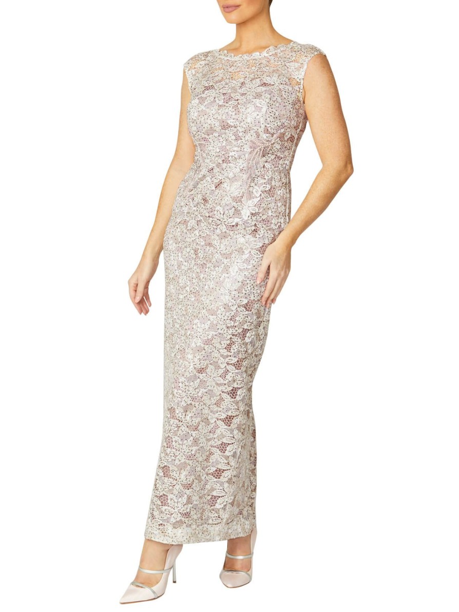 Mother Of The Bride | Anthea Crawford Venetia Sequin Lace Gown Pearl