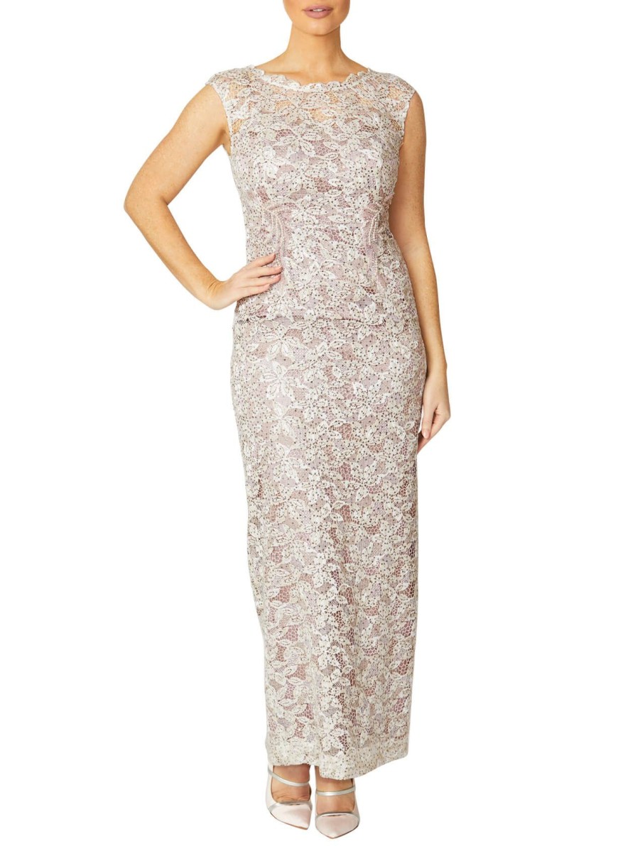 Mother Of The Bride | Anthea Crawford Venetia Sequin Lace Gown Pearl