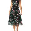 Mother Of The Bride | Anthea Crawford Leila A-Line Dress Black Floral