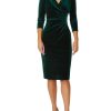 Event Dresses | Anthea Crawford Capitol Velour Dress Green